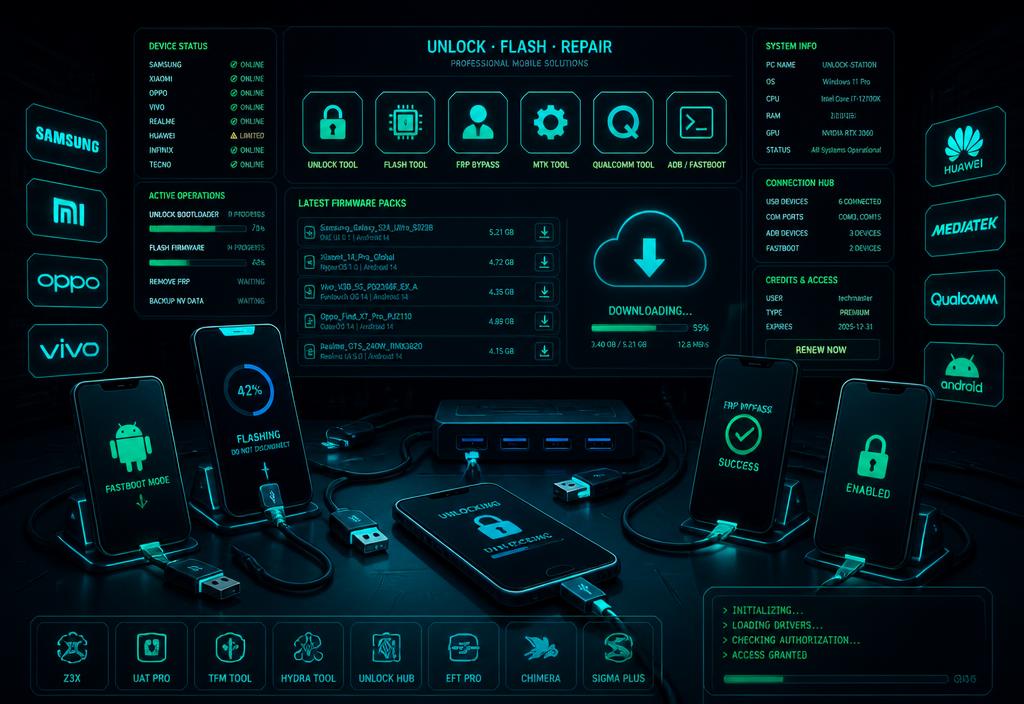 Phone tools, firmware and download center
